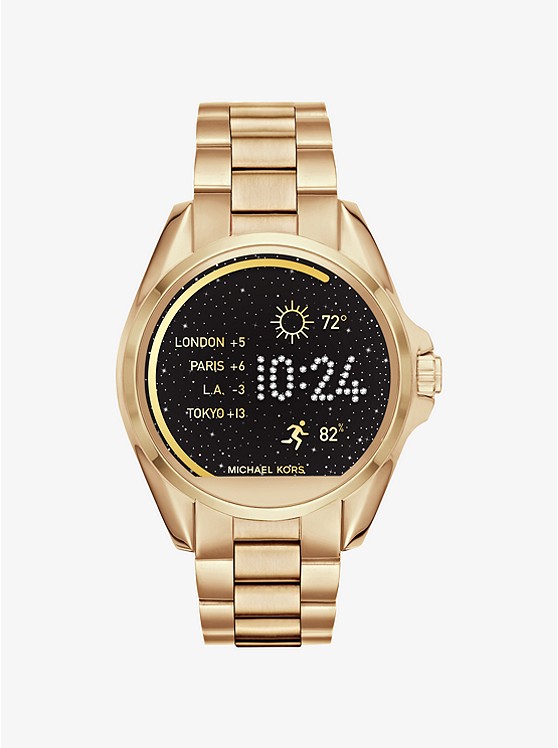 michael kors access touchscreen rose gold bradshaw smartwatch mkt5004