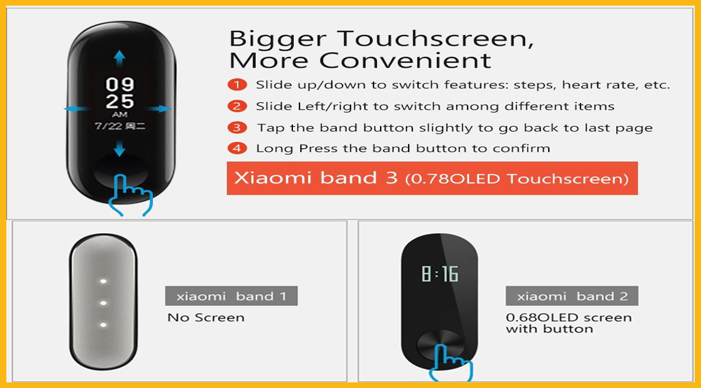 xiaomi mi band 3 buy online