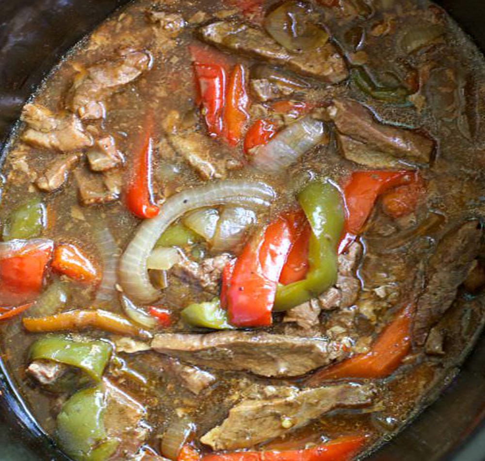 Slow Cooker Pepper Steak