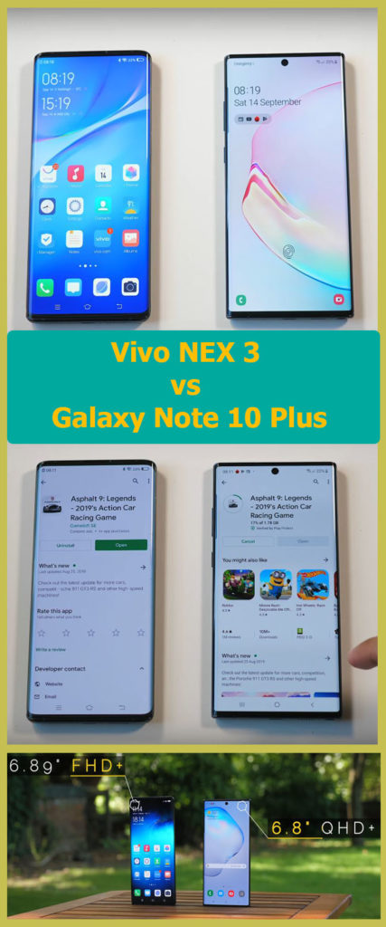 Vivo NEX 3 vs Samsung Galaxy Note 10 Plus