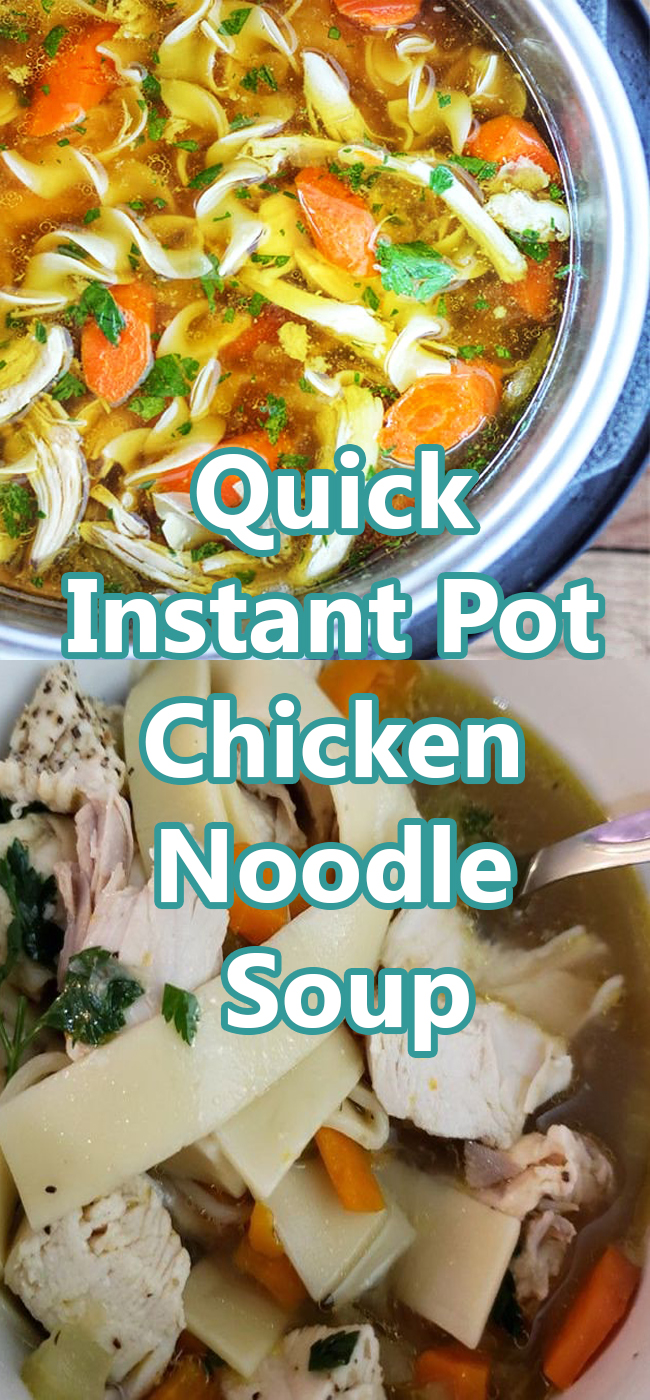 Quick Instant Pot Chicken Noodle Soup