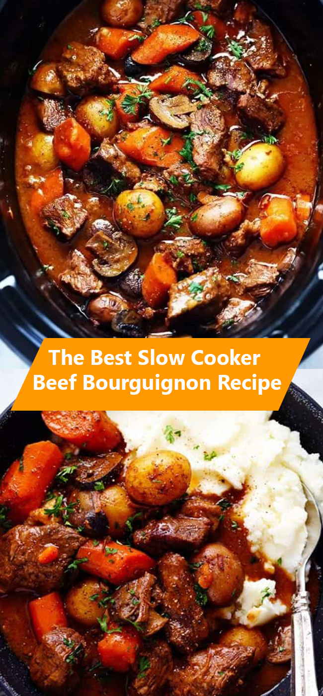 Slow Cooker Beef Bourguignon