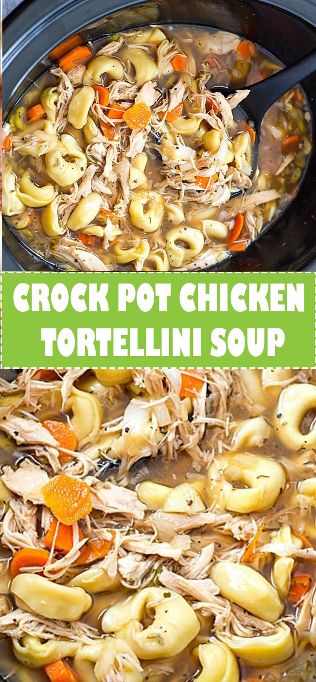 Crockpot Chicken Tortellini Soup