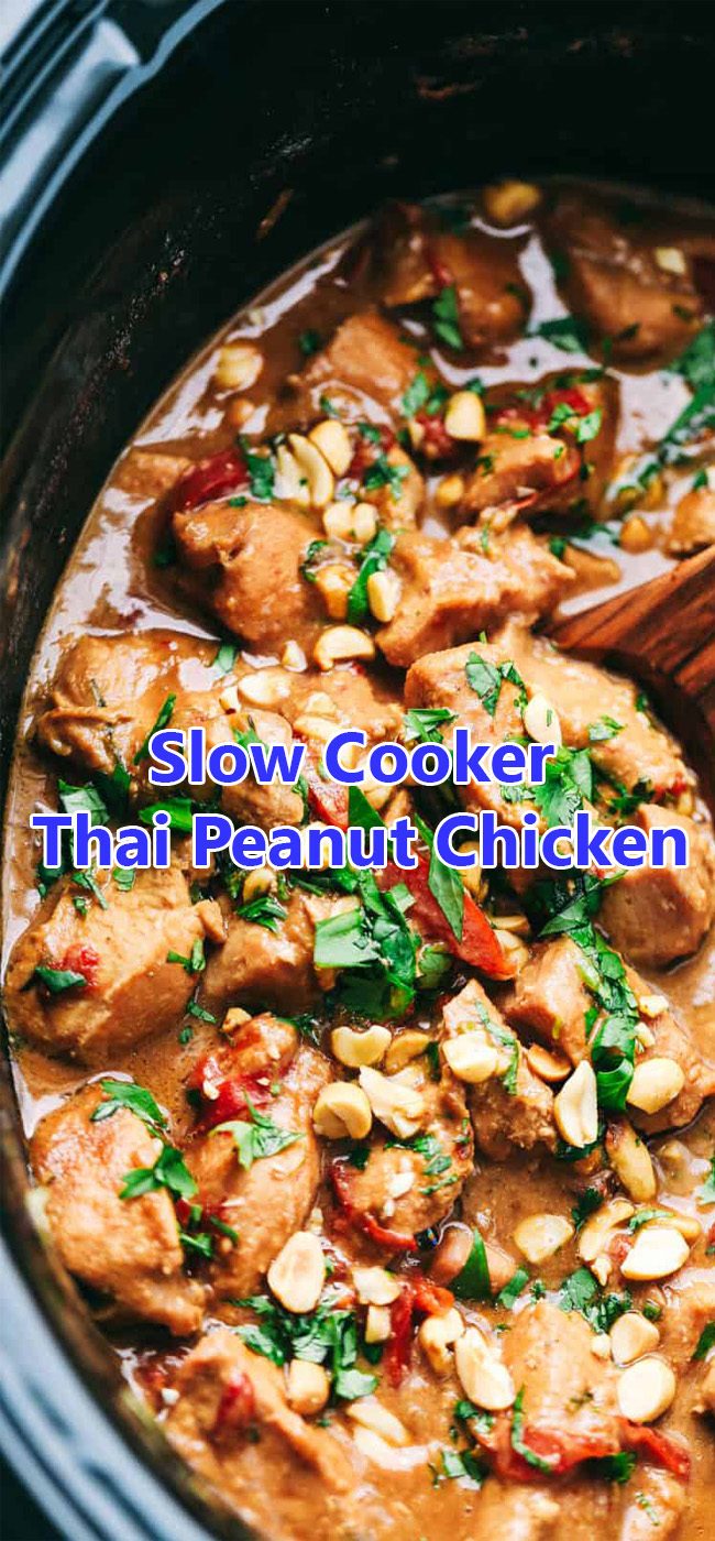 Slow Cooker Thai Peanut Chicken