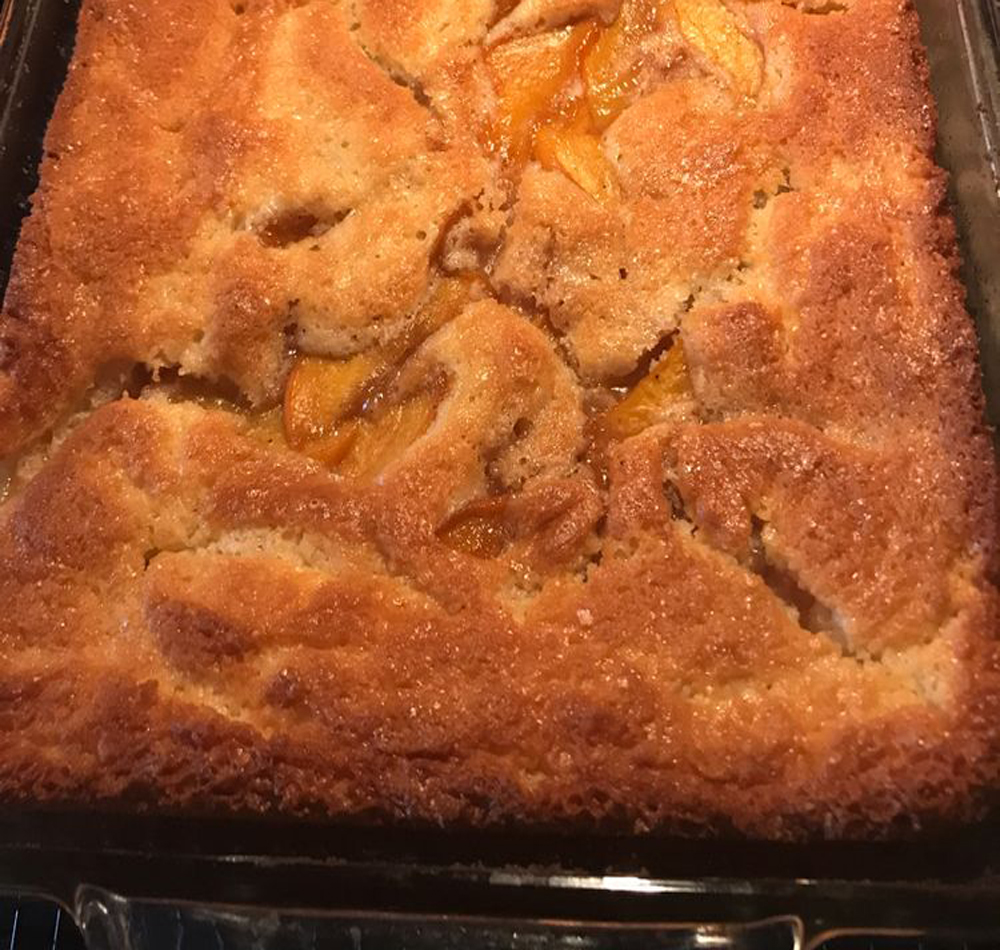 southern peach cobbler