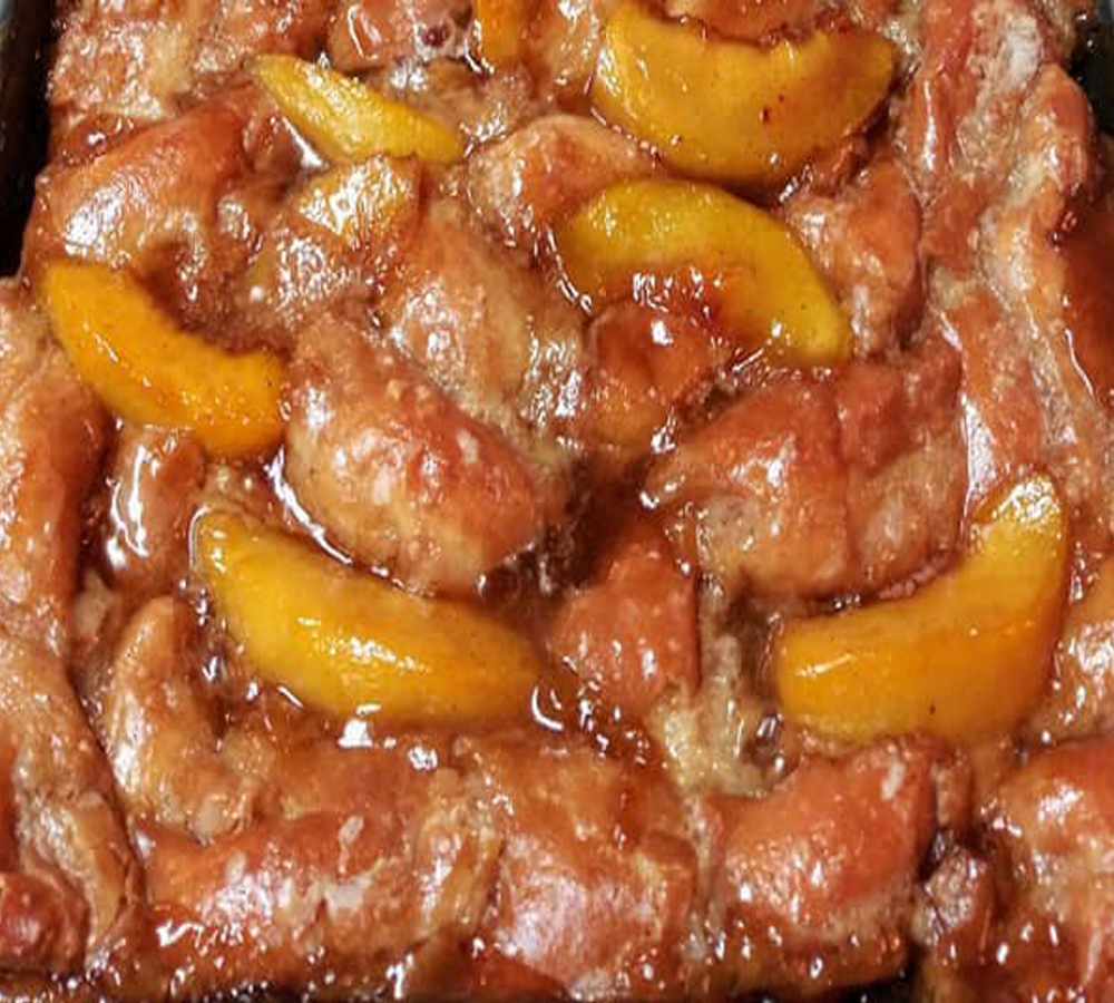 Krispy Kreme Peach Cobbler