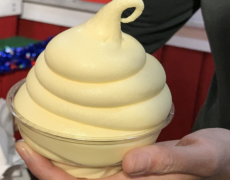 pineapple soft serve ice cream