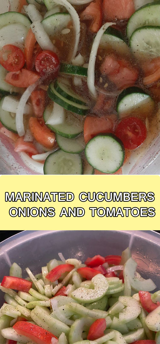 cucumbers onions and tomatoes salad