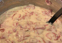 Homemade classic Creamed Chipped Beef