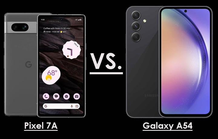 Pixel 7A vs. Galaxy A54